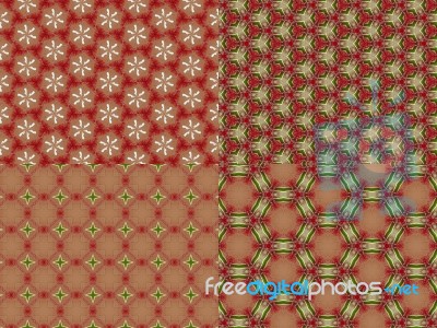 Abstract Kaleidoscopic Background Stock Photo