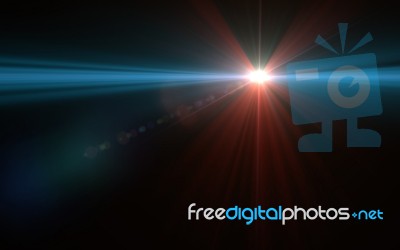 Abstract Lens Flare Light Over Background Stock Image