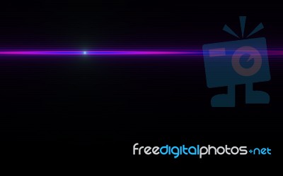 Abstract Lens Flare Light Over Black Background.sun Burst On Black Background Stock Image