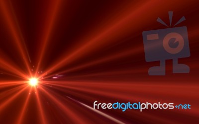 Abstract Lens Flare Speed Light On Space Stock Image