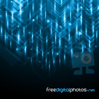 Abstract Light Arrow Technology Digital Background,  Illus Stock Image