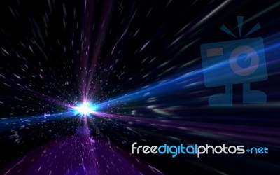 Abstract Light With Rays And Lens Flare Stock Image