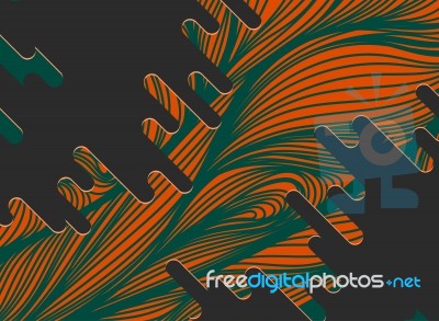 Abstract Lines Art Pattern Colors Stock Image