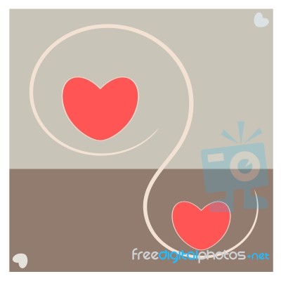 Abstract Love And Heart Stock Image