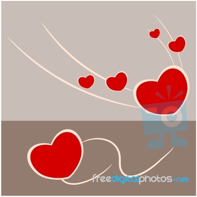 Abstract Love And Heart Stock Image