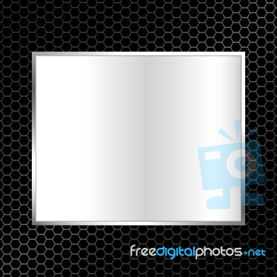 Abstract Metal Texture Background With Rectangle Frame  Il Stock Image