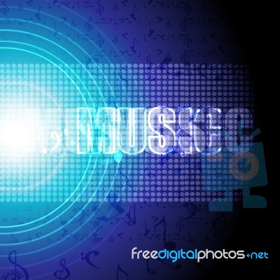 Abstract Music Background Stock Image