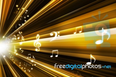 Abstract Music Notes Design For Music Background Use Stock Image