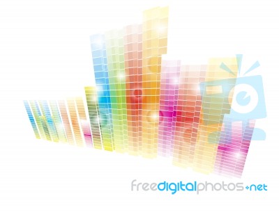 Abstract Of Amplifier Print Stock Image