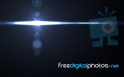 Abstract Of Lighting Digital Lens Flare In Dark Background.natur… Stock Image