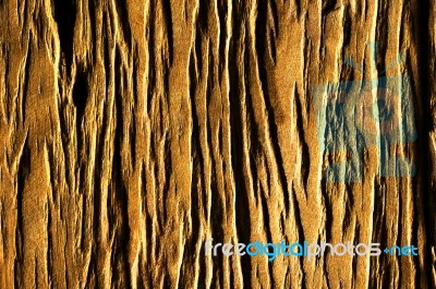 Abstract Old Wood In Golden Color Stock Photo