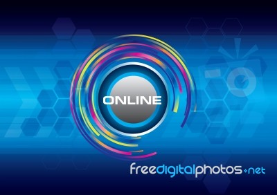 Abstract Online Background  Illustration Stock Image