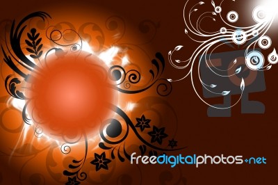 Abstract orange Background Stock Image