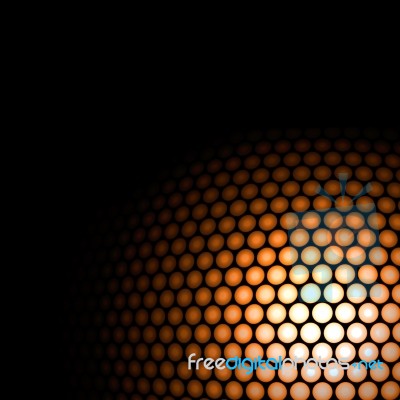 Abstract Orange Circle Stock Photo