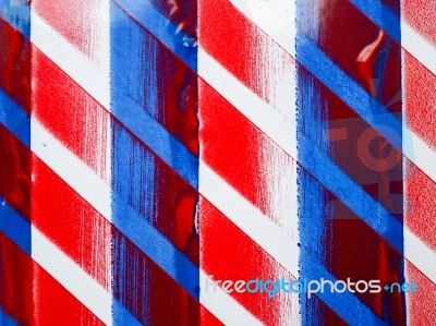 Abstract Painted Wall At St Katherine's Dock In London Stock Photo