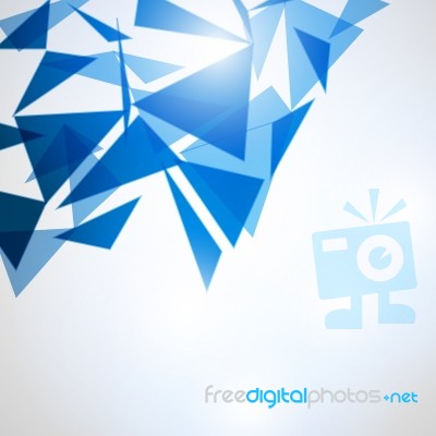 Abstract Polygonal Space Low Poly Background Stock Image