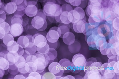 Abstract Purple Bokeh Blur Style For Background Stock Photo
