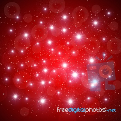 Abstract Red Background For Christmas Stock Image