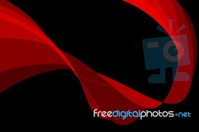 Abstract Red Colors Curved Scene Stock Image