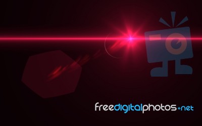 Abstract Red Lens Flarelight On Black Background
 Stock Image