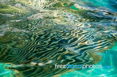 Abstract Reflection In Water Stock Photo