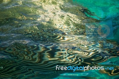 Abstract Reflection In Water Stock Photo