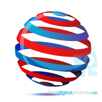 Abstract Round Ring Stock Image