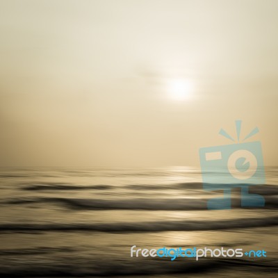 Abstract Seascape With Blurred Panning Motion Background Stock Photo