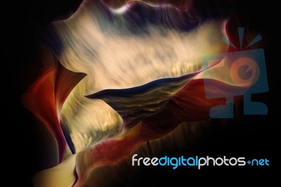 Abstract Shape And Vibrant Colorful Scene Stock Photo