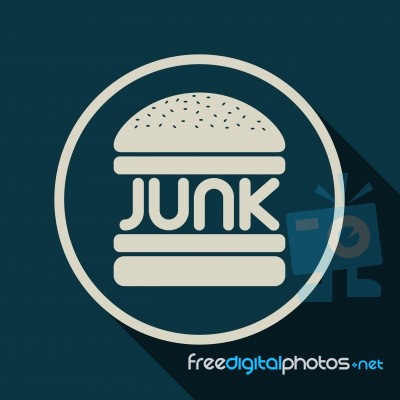 Abstract Shape Of Hamburger Stock Image