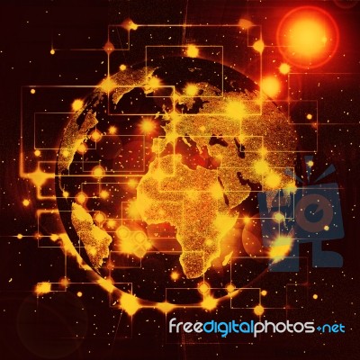 Abstract Space Background Stock Image