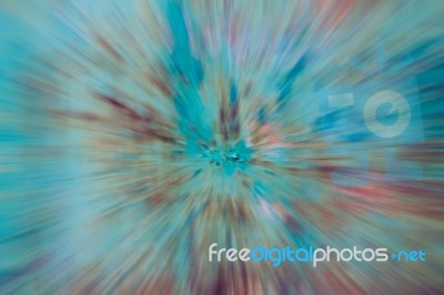 Abstract Speed And Movement In Green Blurred Background. Vintage… Stock Photo