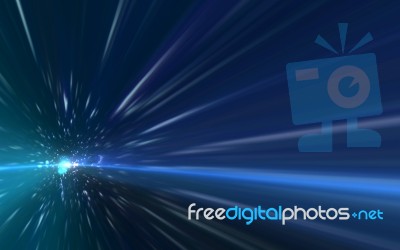 Abstract Speed Lens Flare And Light On Space Stock Image