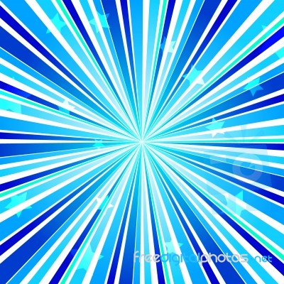 Abstract Star Burst Ray Background Blue Stock Image