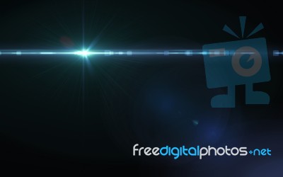 Abstract Sun Burst With Digital Lens Flare Background.abstract Digital Lens Flares Special Lighting Effects On Black Background Stock Image