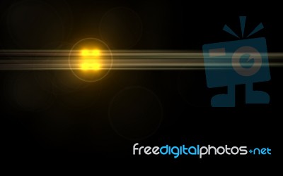 Abstract Sun Burst With Digital Lens Flare Background.abstract Digital Lens Flares Special Lighting Effects On Black Background Stock Image