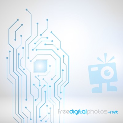 Abstract Technological Background. Structure Square Pattern Stock Image