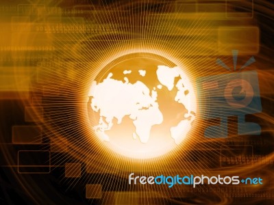 Abstract Technology Background Stock Image