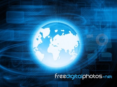 Abstract Technology Background Stock Image