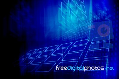 Abstract Technology Background Stock Image