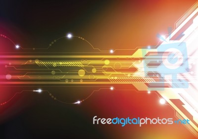 Abstract Technology Background Stock Image