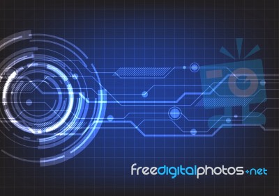 Abstract Technology Background Stock Image