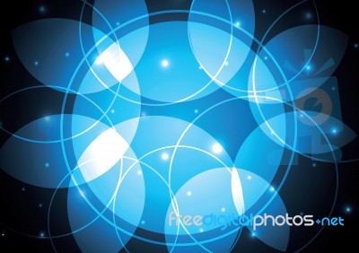 Abstract Technology Geometric Circle Background Stock Image