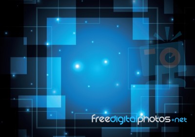 Abstract Technology Geometric Square Background Stock Image