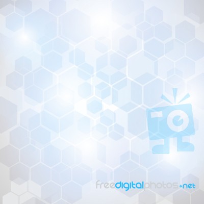 Abstract Technology Hexagon Background Stock Image