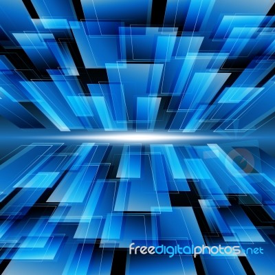 Abstract Technology Rectangle Line With Light  Illustratio Stock Image