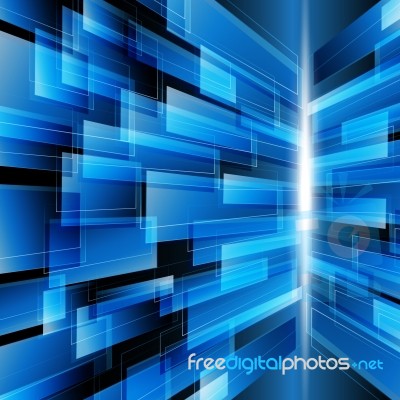 Abstract Technology Rectangle Line With Light  Illustratio Stock Image