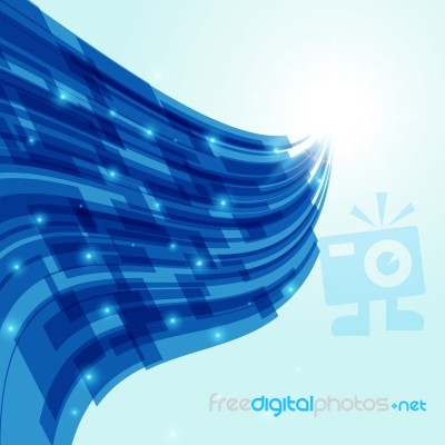 Abstract Technology Rectangle Line With Light  Illustratio Stock Image