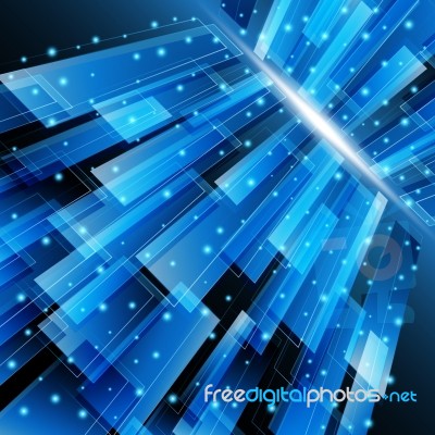 Abstract Technology Rectangle Line With Light  Illustratio Stock Image