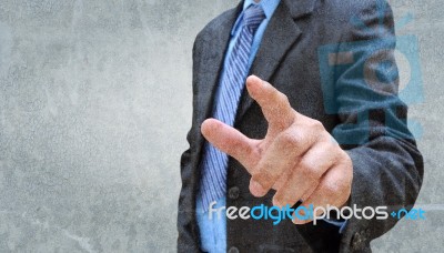 Abstract The Grunge Image Of A Businessman Stock Image